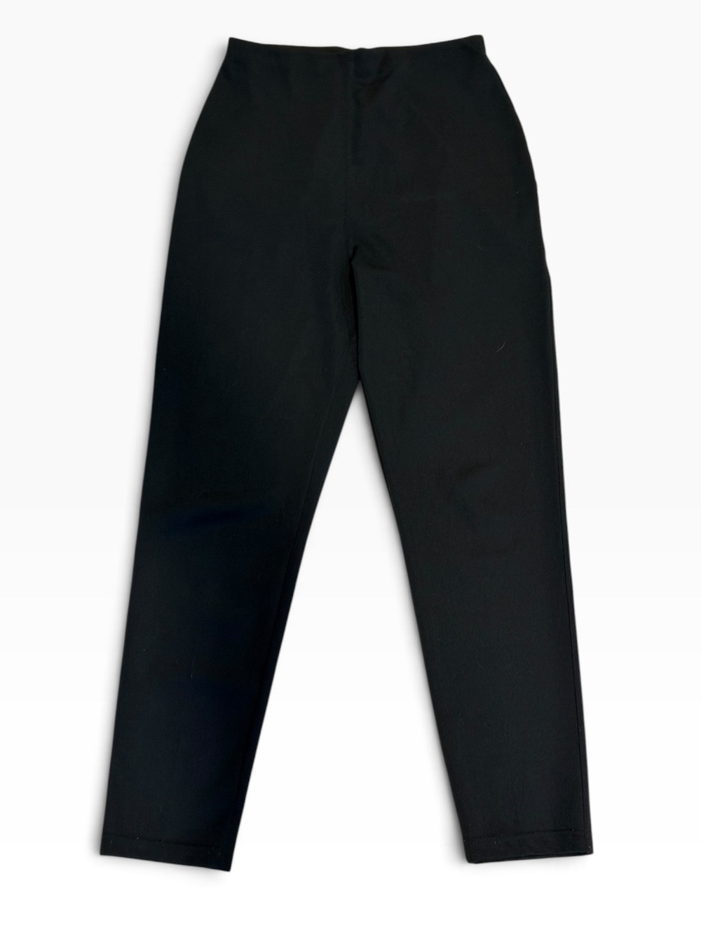 Fashion Bug Black Pull On Straight Leg Stretch Pants Size Medium Y2K